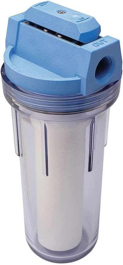 HF-360A/HF-360B Whole House Water Filter Housing Clear – 3/4" Inlet/Outlet, Standard Duty, Sediment Water Filtration for Home Plumbing & Appliances, NSF Certified